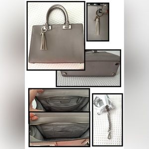 Michael Kors Gray Leather Purse